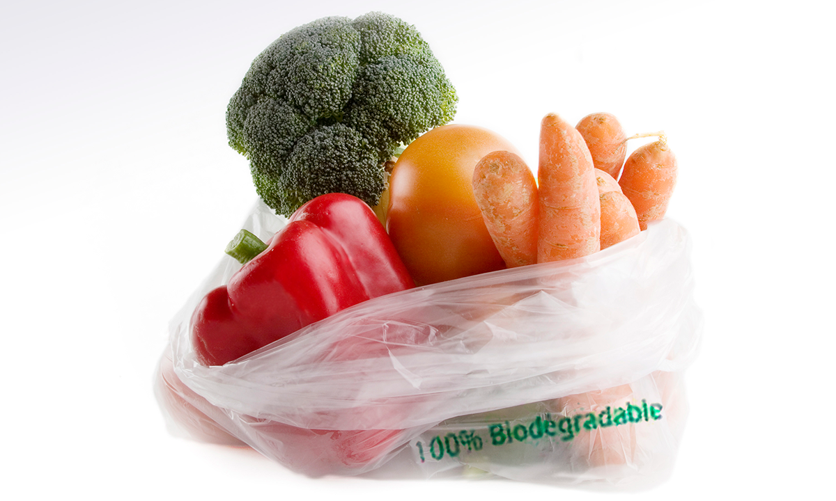 Bolsas de sección compostables fabricadas con los biopolímeros compostables de INZEA.