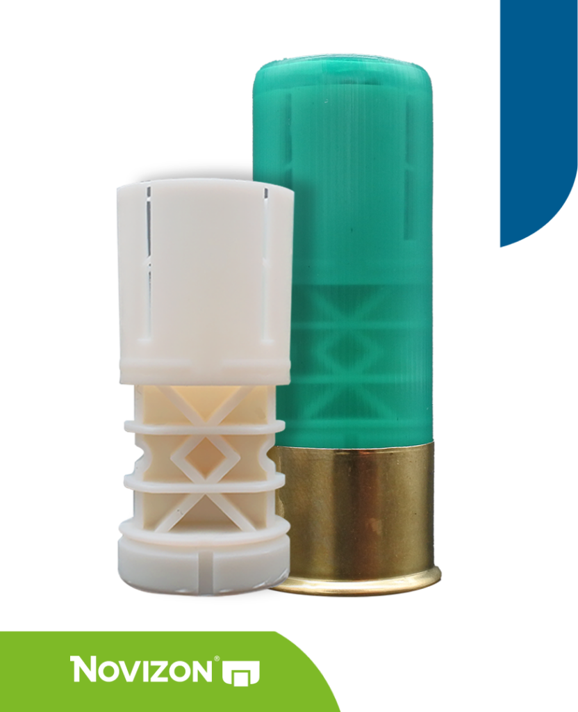 NOVIZON shotshell wads are high-performance components designed to provide excellent flexibility and elastic recovery,