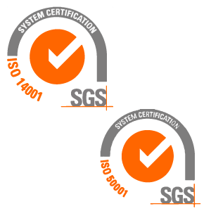 At NUREL Injection Solutions, we hold ISO 14001 certification for environmental management and ISO 50001 for energy efficiency